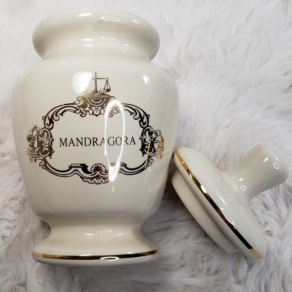 Vintage Eli Lilly Mandragora Apothecary Drug Jar